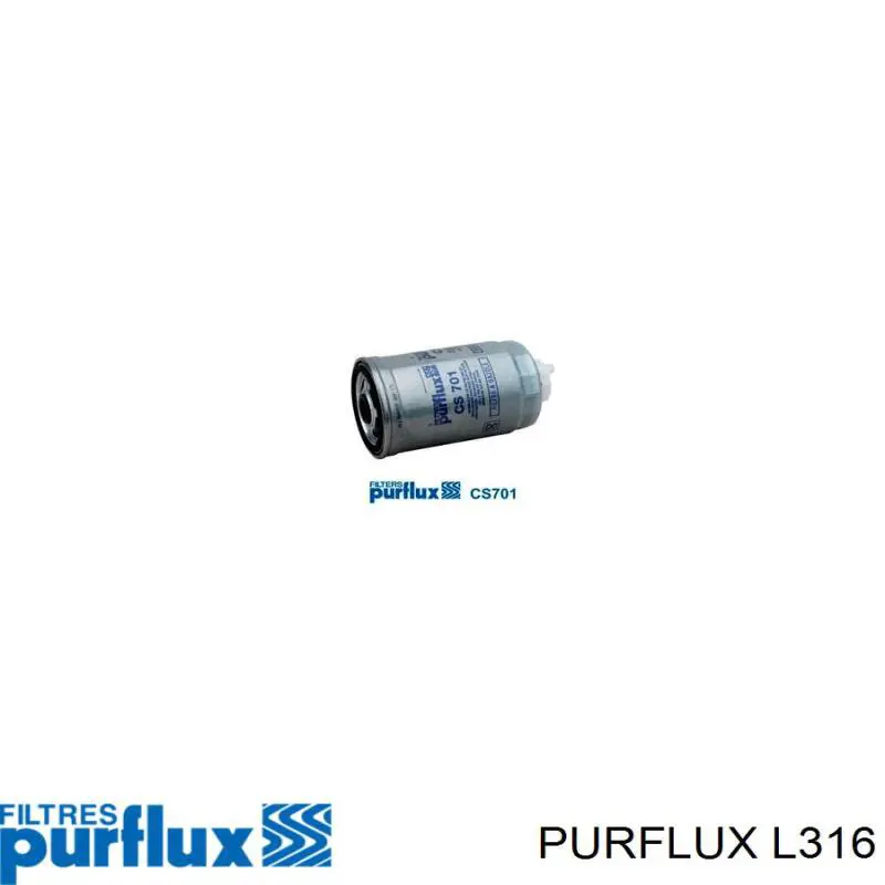 Filtr oleju L316 Purflux