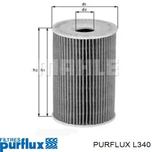 Filtr oleju Purflux L340 cena, od 7,31 USD