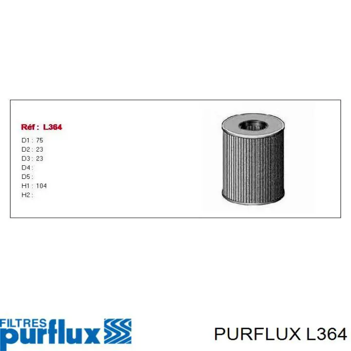 Filtr oleju Purflux L364 cena, od 7,53 USD