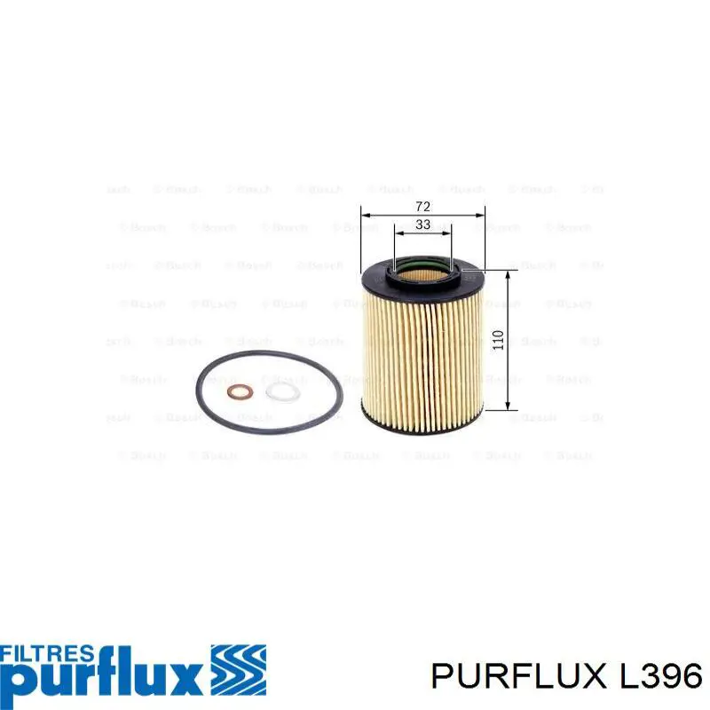 Filtr oleju Purflux L396 cena, od 7,53 USD
