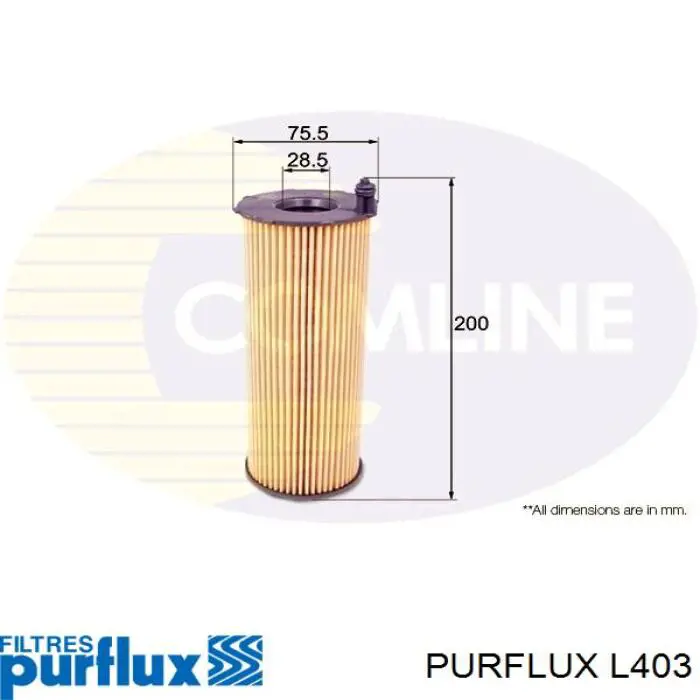 Filtr oleju Purflux L403 cena, od 10,03 USD