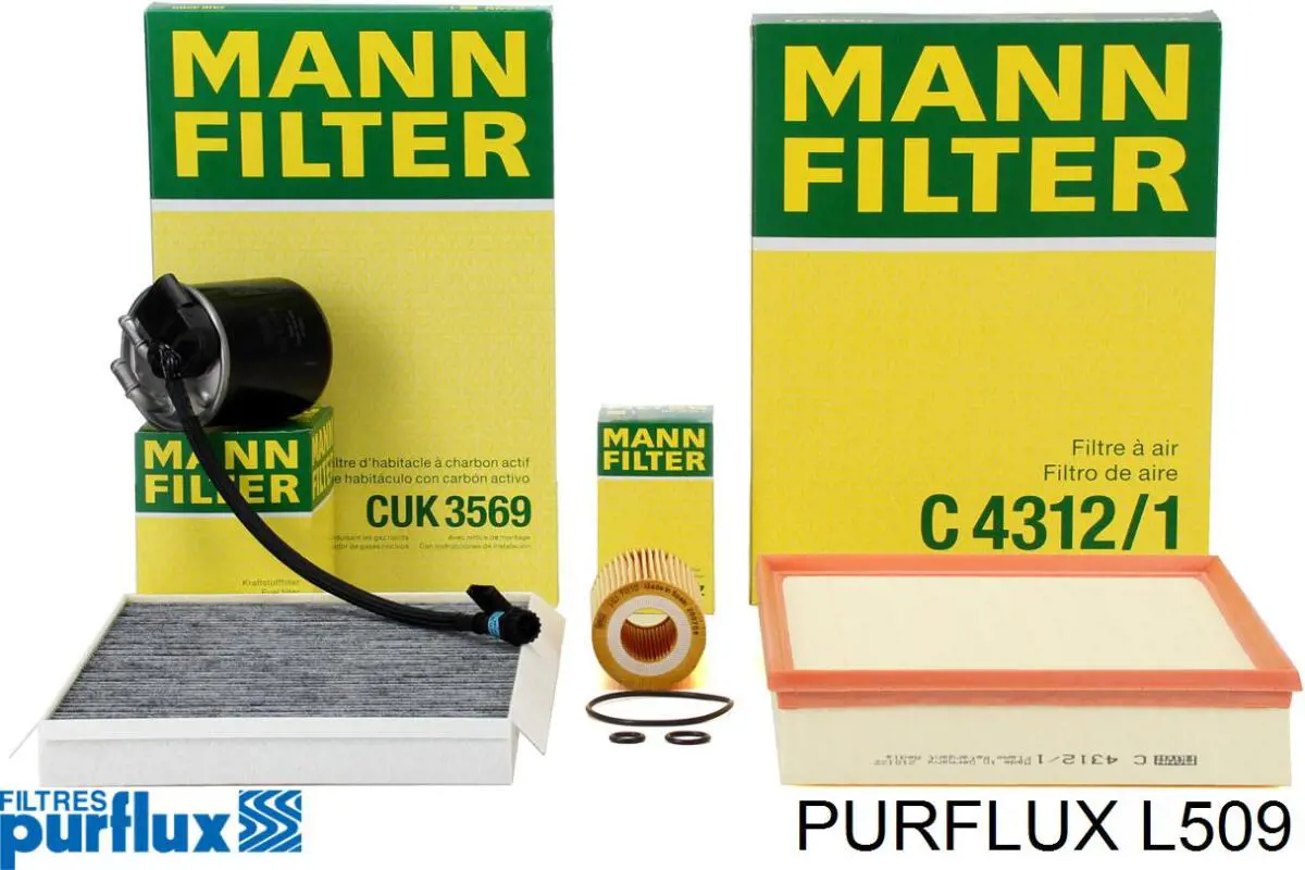 Do koszyka L509 Purflux Filtr oleju