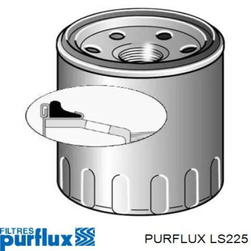 Filtr oleju Purflux LS225 cena, od 6,67 USD