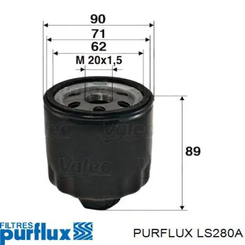 Do koszyka LS280A Purflux Filtr oleju