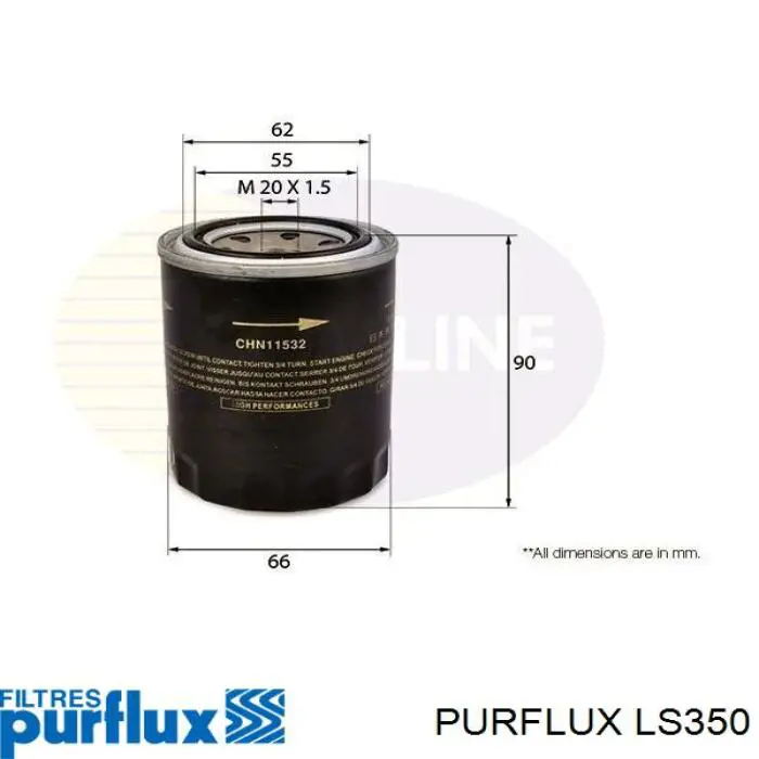 Filtr oleju Purflux LS350 cena, od 7,11 USD