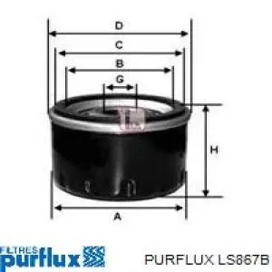 Filtr oleju LS867B Purflux