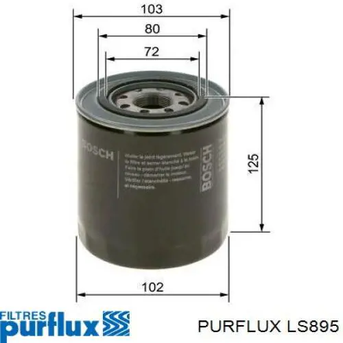 Filtr oleju LS895 Purflux
