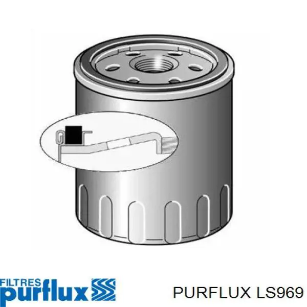 Filtr oleju Purflux LS969 cena, od 7,20 USD