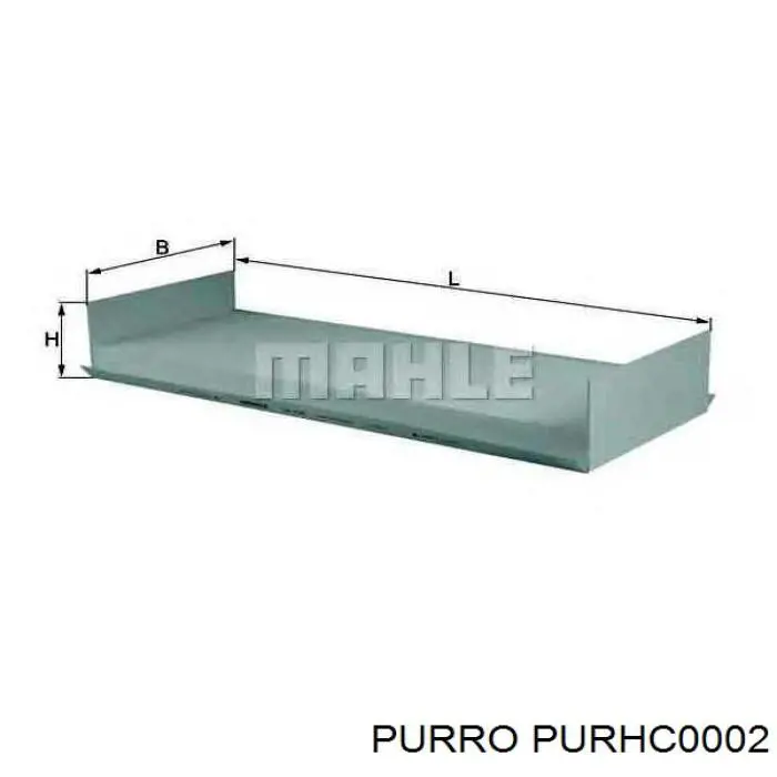 Filtr kabiny Purro PURHC0002 cena, od 15,67 USD
