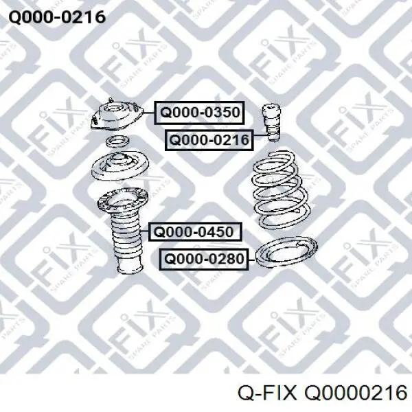 Q0000216 Q-fix odbój amortyzatora przedniego