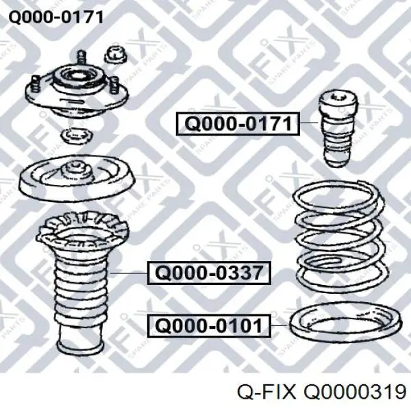 Osłona amortyzatora przedniego Q-fix Q0000319 cena, od 8,52 USD