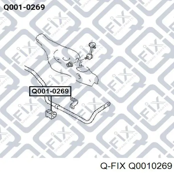 Q0010269 Q-fix tuleja stabilizatora tylnego