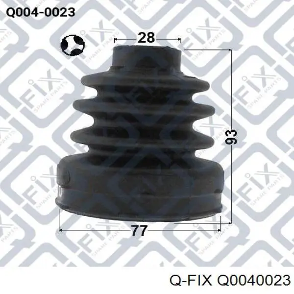 Q0040023 Q-fix osłona przegubu homokinetycznego półosi przedniej wewnętrzna