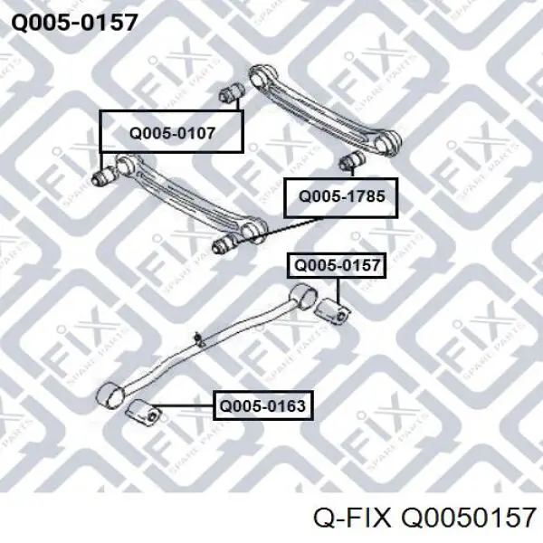 Q0050157 Q-fix silentblock tylnego wahacza podłużnego przedni