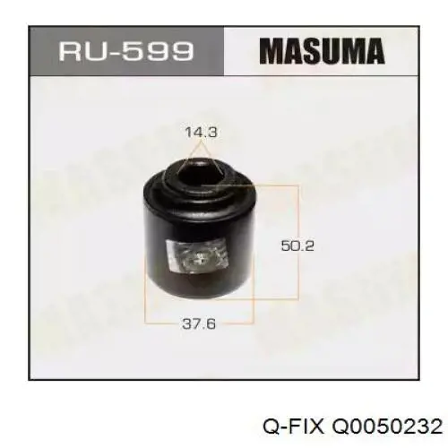 Silentblock wahacza tylnego górnego Q-fix Q0050232