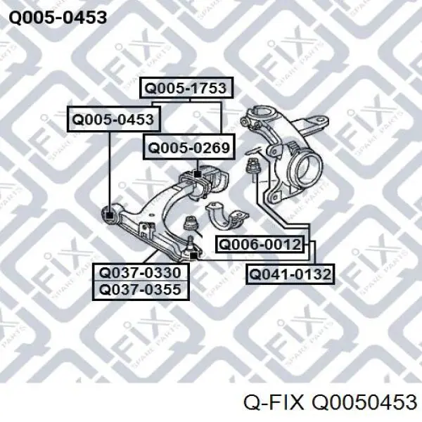 Q0050453 Q-fix Silentblock przedniego wahacza dolnego