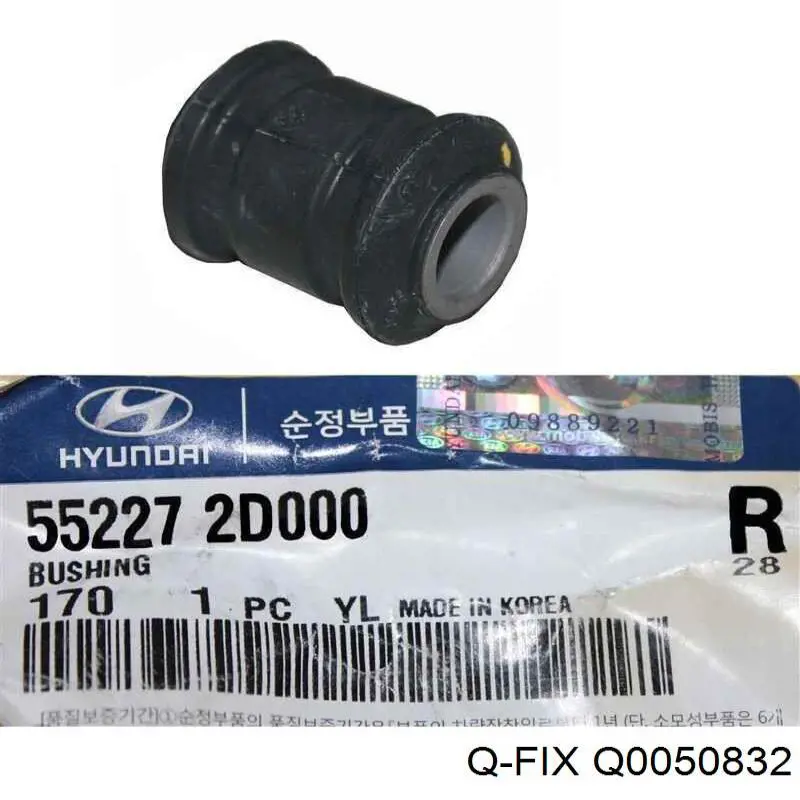 Do koszyka Q0050832 Q-fix Silentblock czopu tylnego