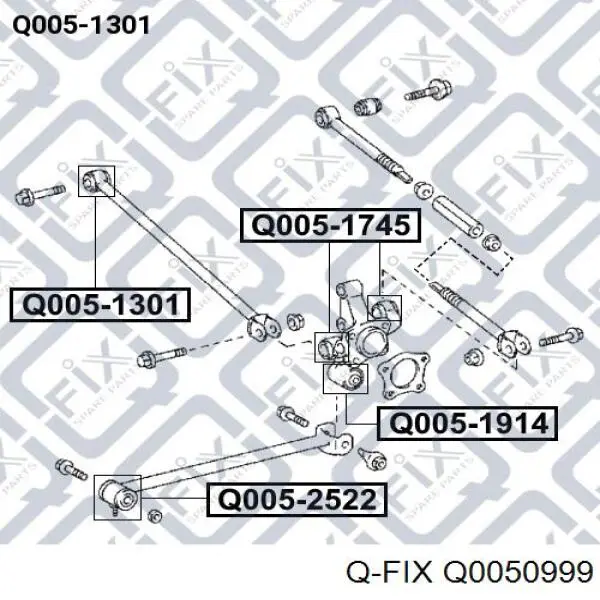Q0050999 Q-fix Silentblock czopu tylnego
