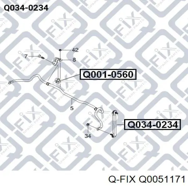 Do koszyka Q0051171 Q-fix Silentblock tylnego wahacza podłużnego przedni