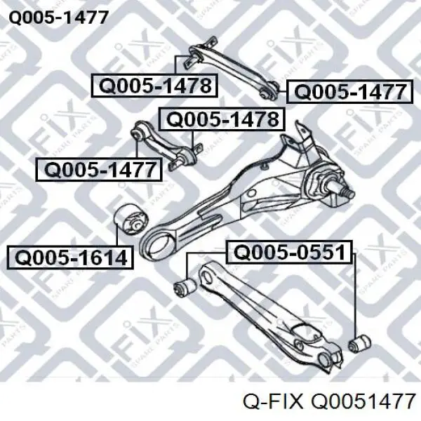Q0051477 Q-fix Silentblock czopu tylnego