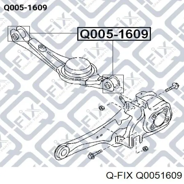 Q0051609 Q-fix silentblock wahacza tylnego dolnego