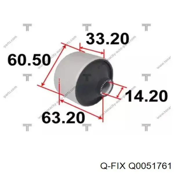 Do koszyka Q0051761 Q-fix Silentblock przedniego wahacza dolnego