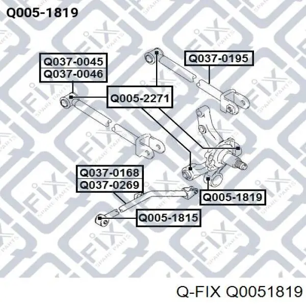 Q0051819 Q-fix silentblock czopu tylnego