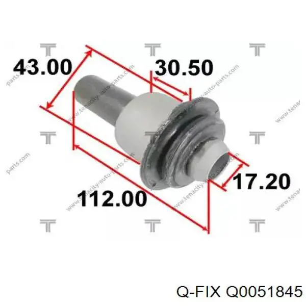 Tuleja (poduszka) przedniej belki Q-fix Q0051845