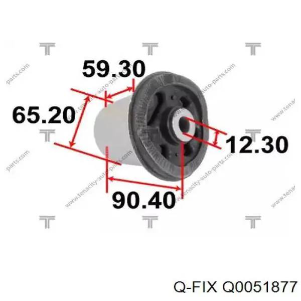 Q0051877 Q-fix Silentblock tylnej belki