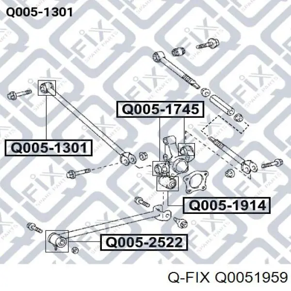 Q0051959 Q-fix Silentblock czopu tylnego