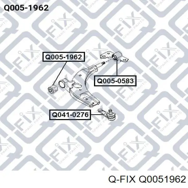 Q0051962 Q-fix silentblock przedniego wahacza dolnego