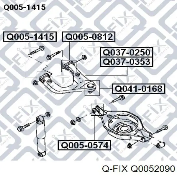 Q0052090 Q-fix Silentblock wahacza tylnego dolnego