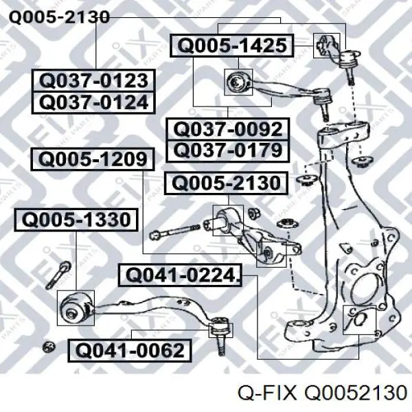 Q0052130 Q-fix silentblock przedniego wahacza dolnego