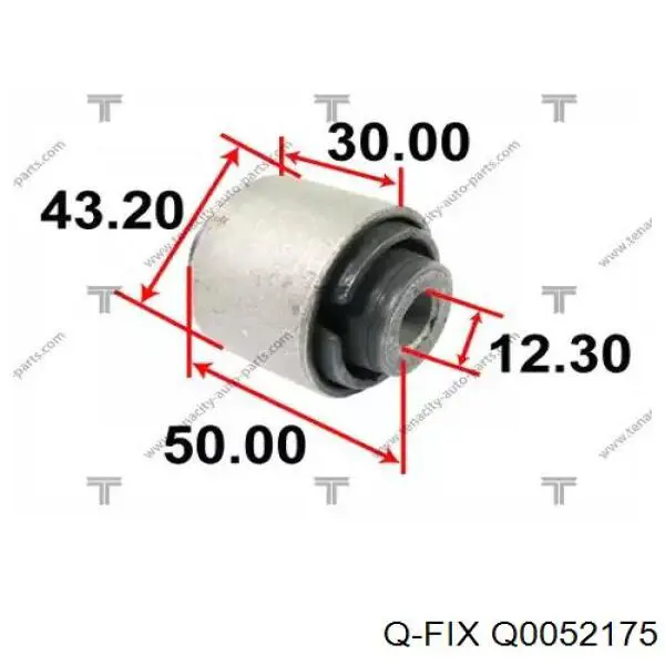 Do koszyka Q0052175 Q-fix Silentblock wahacza tylnego dolnego
