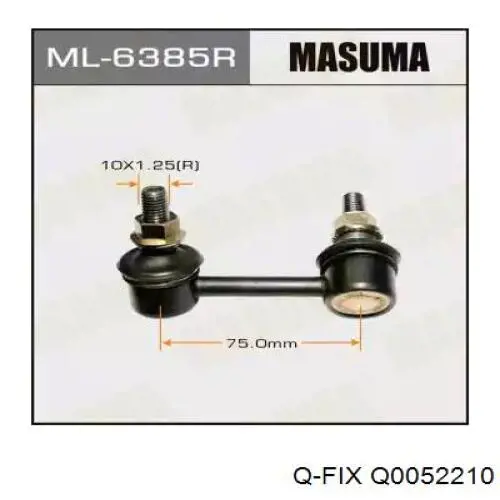 Q0052210 Q-fix Tuleja (poduszka) przedniej belki