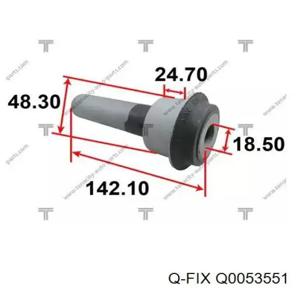 Tuleja (poduszka) przedniej belki Q-fix Q0053551 cena, od 16,15 USD