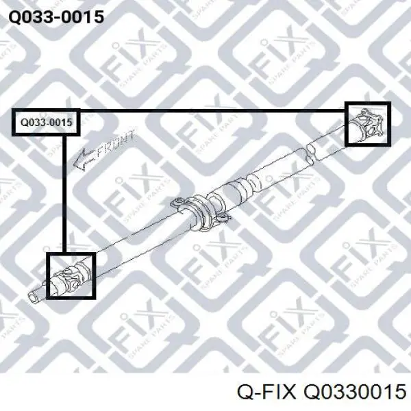 Q0330015 Q-fix krzyżak wału cardana tylnego