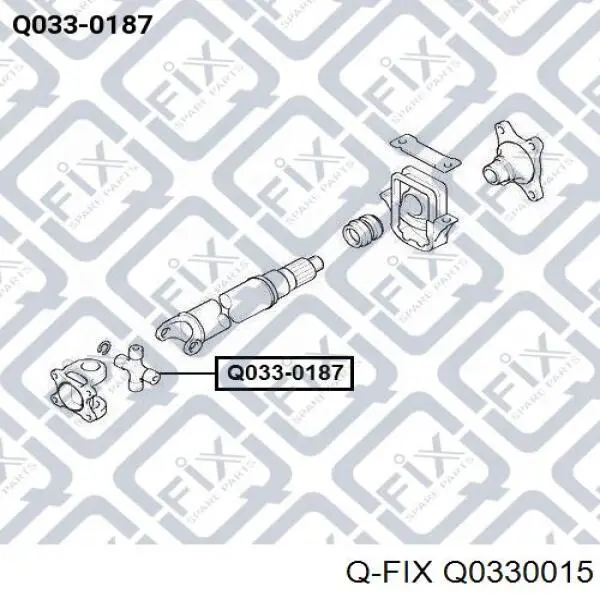 Krzyżak wału Cardana tylnego Q-fix Q0330015 cena, od 60,68 USD