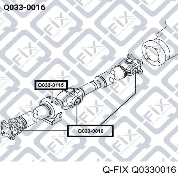 Q0330016 Q-fix krzyżak wału cardana tylnego