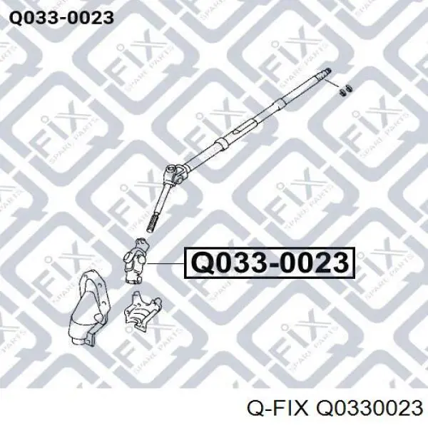 Krzyżak mechanizmu kierowniczego dolny Q-fix Q0330023