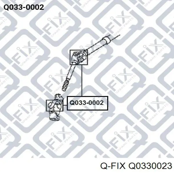 Krzyżak mechanizmu kierowniczego dolny Q-fix Q0330023 cena, od 6,31 USD