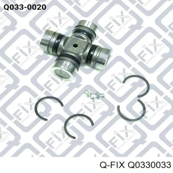 Do koszyka Q0330033 Q-fix Krzyżak wału Cardana tylnego