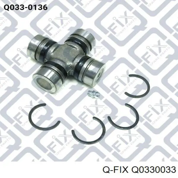 Do koszyka Q0330033 Q-fix Krzyżak wału Cardana tylnego