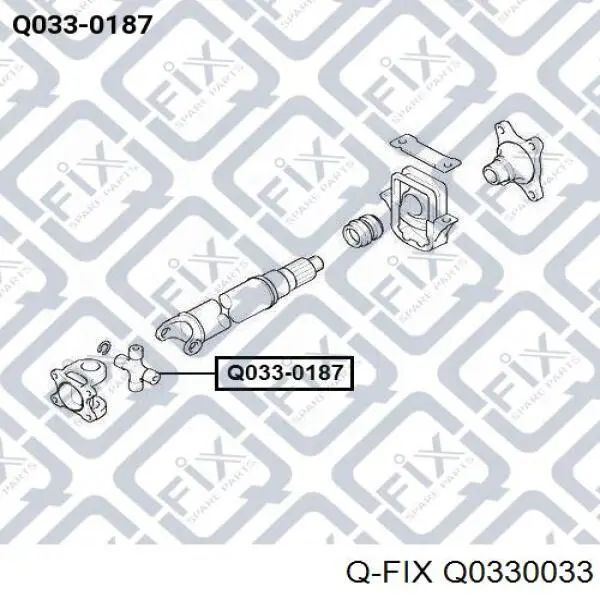 Q0330033 Q-fix Krzyżak wału Cardana tylnego