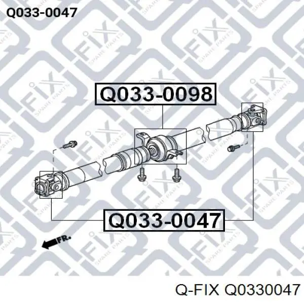 Q0330047 Q-fix krzyżak wału cardana tylnego