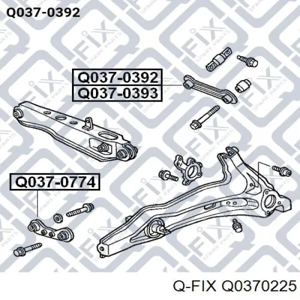 Wahacz zawieszenia przedniego dolny lewy Q0370225 Q-fix