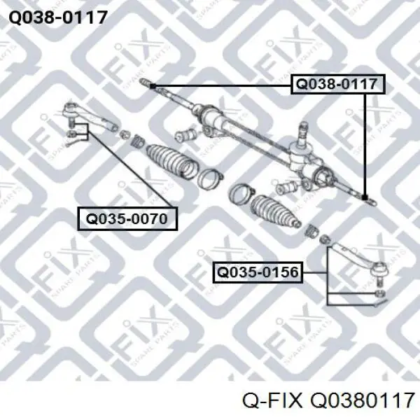 Q0380117 Q-fix drążek kierowniczy