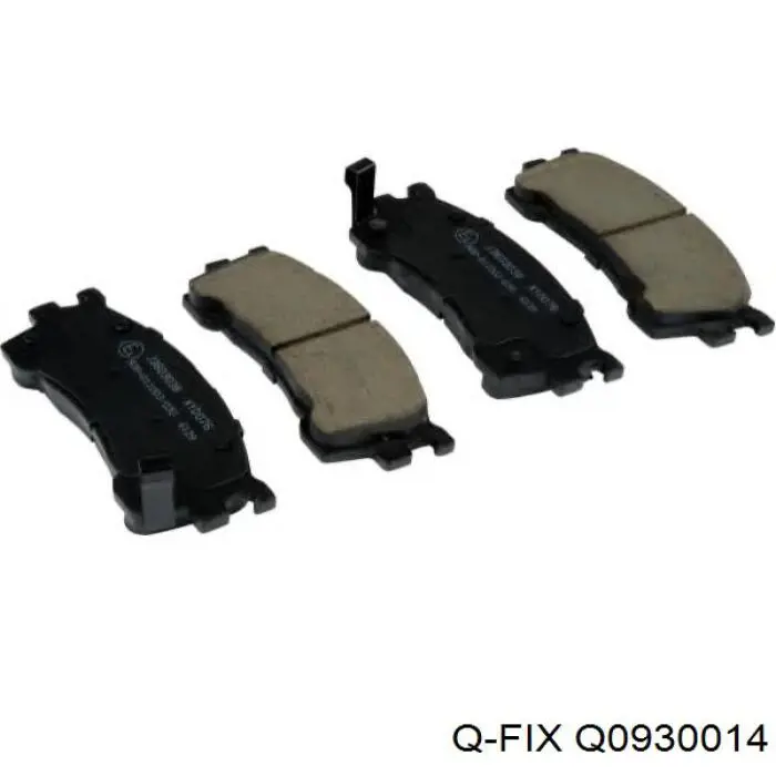 Q0930014 Q-fix Klocki hamulcowe przednie tarczowe