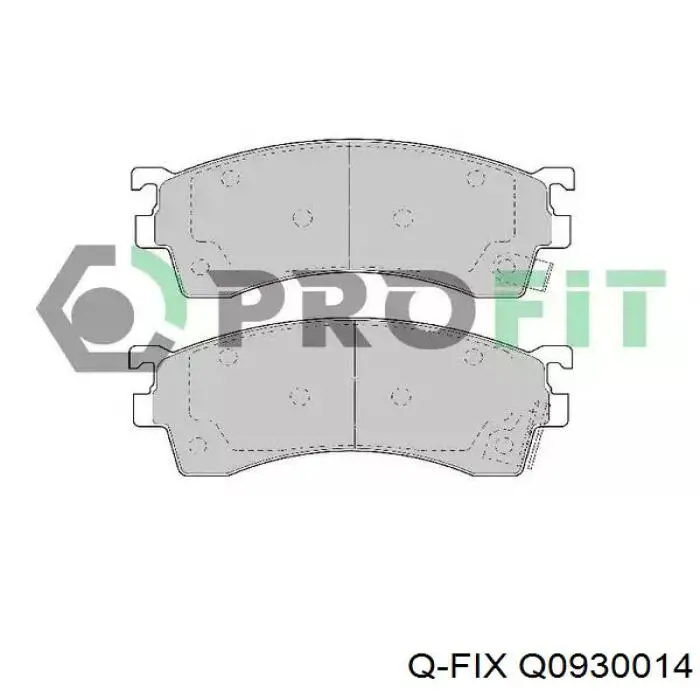 Klocki hamulcowe przednie tarczowe Q0930014 Q-fix