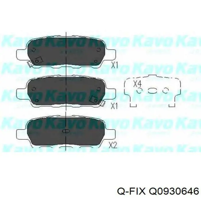 Klocki hamulcowe przednie tarczowe Q-fix Q0930646 cena, od 25,68 USD
